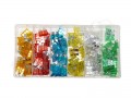 ZESTAW BEZPIECZNIKI SAMOCHODOWE 120sztuk 5A - 30A ZESTAW BEZPIECZNIKI SAMOCHODOWE 120sztuk 5A - 30A