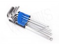 KLUCZE IMBUSOWE HEX KULA 1,5-10MM CRV 9szt. KLUCZE IMBUSOWE HEX KULA 1,5-10MM CRV 9szt.
