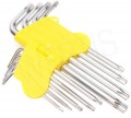 ZESTAW KLUCZY KLUCZE TORX CrV 9 SZTUK T10 - T50 ZESTAW KLUCZY KLUCZE TORX CrV 9 SZTUK T10 - T50
