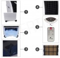 WIATRAK NAWILŻACZ KLIMATYZATOR 3w1 pilot + wkłady WIATRAK NAWILŻACZ KLIMATYZATOR 3w1 pilot + wkłady
