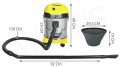 VACUUM CLEANER INDUSTRIAL wet and dry 20 l VACUUM CLEANER INDUSTRIAL wet and dry 20 l